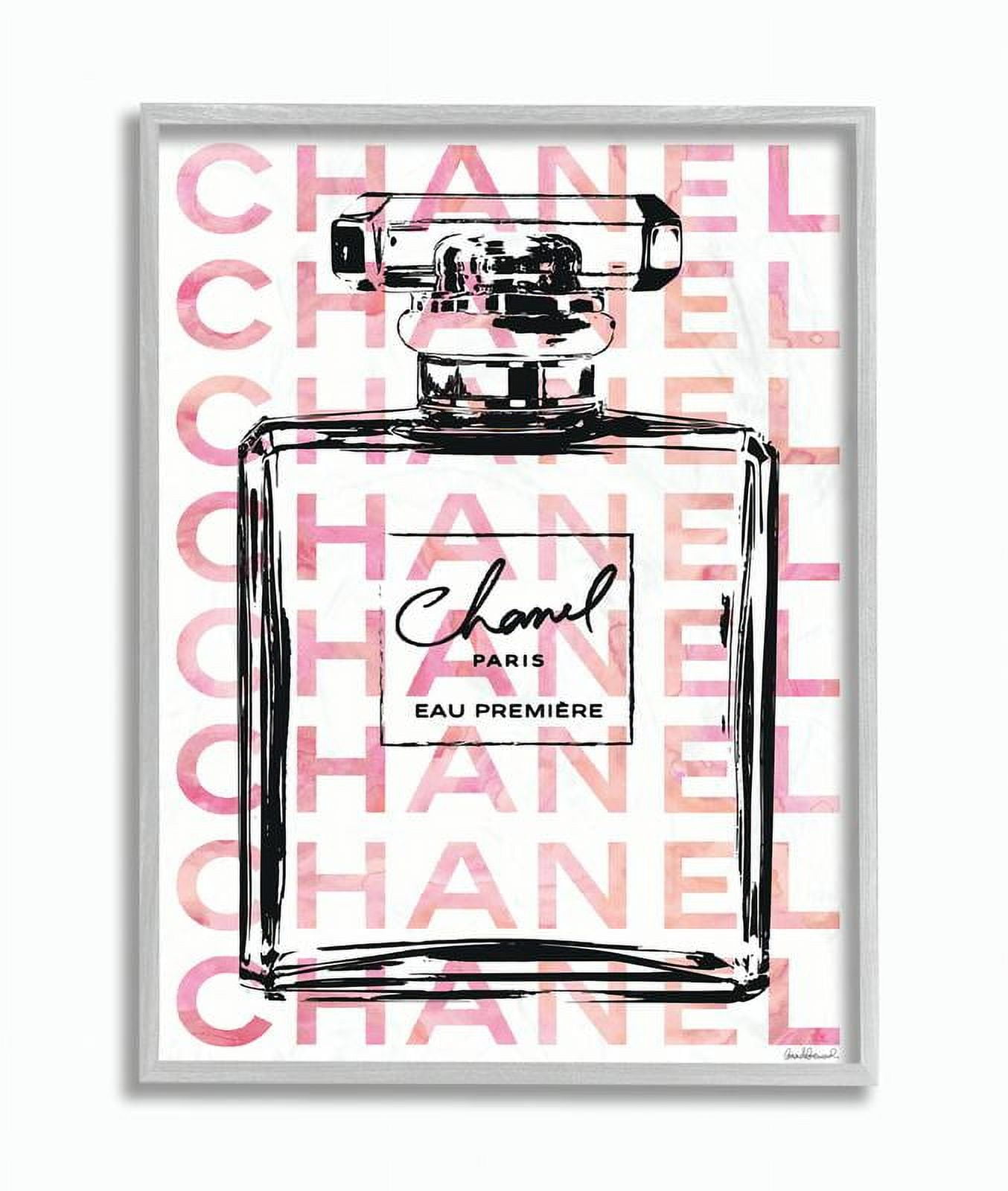 Stupell Industries Glam Perfume Bottle With Words Pink Black Framed Wall  Art by Amanda Greenwood