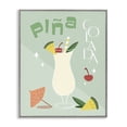 thumbnail image 1 of Stupell Industries Glam Pina Colada Typography Gray Framed Giclee Art, 24 x 30, by Anna Quach, 1 of 8
