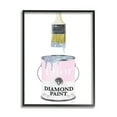 thumbnail image 1 of Stupell Industries Glam Pop Diamond Pink P. Can Sparkle Brush, 24 x 30, Design by Amanda Greenwood, 1 of 5