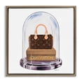 thumbnail image 1 of Stupell Industries Art Deco Glam Purse Bell Jar Brown Floating Frame Canvas Art, 25 x 25, by Amanda Greenwood, 1 of 7