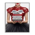 thumbnail image 1 of Stupell Industries Glam Red Fashion Books Girl Gray Framed Giclee Art, 11 x 14, by Amanda Greenwood, 1 of 8