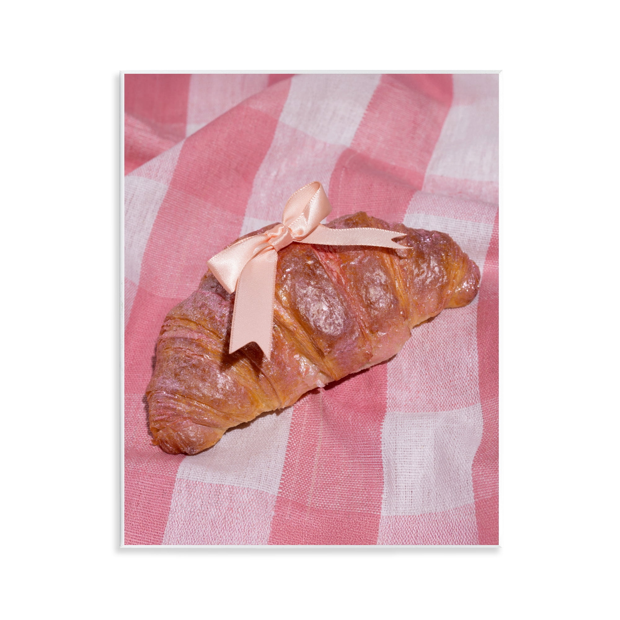 Stupell Industries Glam Ribbon Croissant Wall Plaque Art, design by LISH Creative