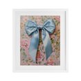 thumbnail image 1 of Stupell Industries Glam Romantic Blue Satin Bow White Framed Print Under Glass, 13 x 16, by Petals Prints Design, 1 of 7