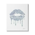 thumbnail image 1 of Stupell Industries Glam Shimmer Lip Pucker Kiss Minimal Cool Tones, 24 x 30, Design by Amanda Greenwood, 1 of 5
