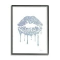 thumbnail image 1 of Stupell Industries Glam Shimmer Lip Pucker Kiss Minimal Cool Tones, 24 x 30, Design by Amanda Greenwood, 1 of 5