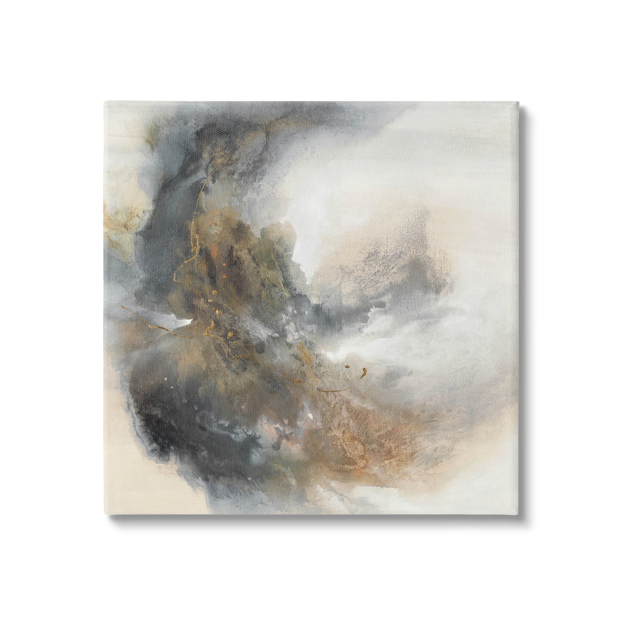 Stupell Industries Glam Splatter Abstract Form Painting Gallery Wrapped Canvas Print Wall Art, Design by K. Nari