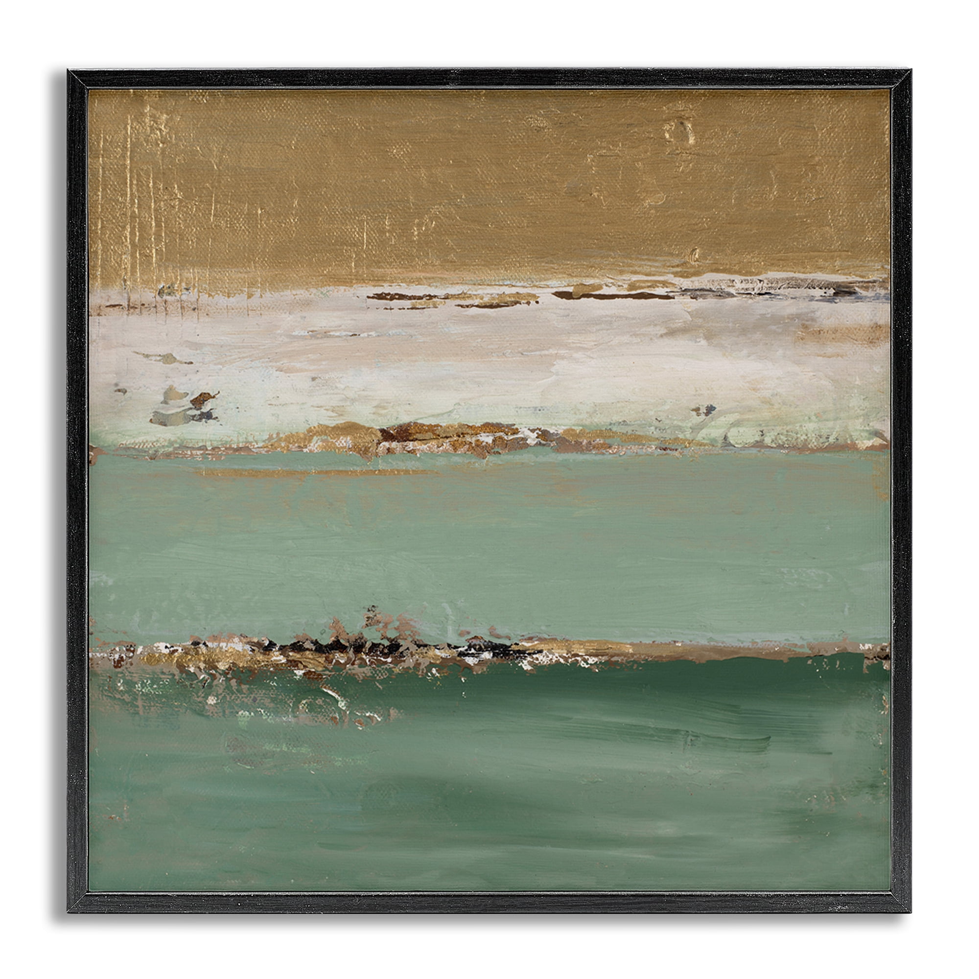 Stupell Industries Glam Streaked Gradient Abstract Painting Gray Framed Art Print Wall Art, 12 x 12