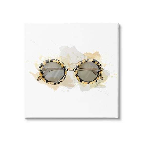 Stupell Industries Glam Sunglasses Summer Fashion Graphic Art Gallery Wrapped Canvas Print Wall Art, Design by Alison Petrie
