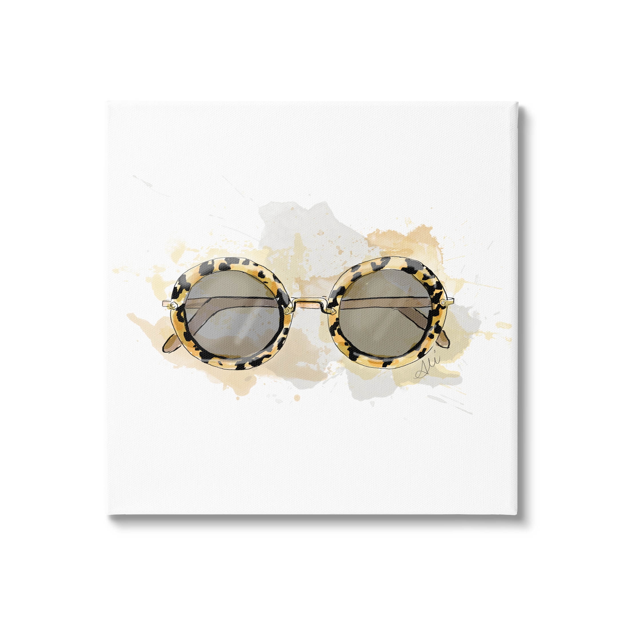 Stupell Industries Glam Sunglasses Summer Fashion Graphic Art Gallery Wrapped Canvas Print Wall Art, Design by Alison Petrie