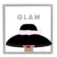 thumbnail image 1 of Stupell Industries Glam Text Fashionista Female Black Pink Hat , 12 x 12, Design by Ashley Singleton, 1 of 7