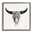 thumbnail image 1 of Stupell Industries Glam Western Fashion Skull Brown Floating Frame Canvas Art, 18 x 18, by Amanda Greenwood, 1 of 8
