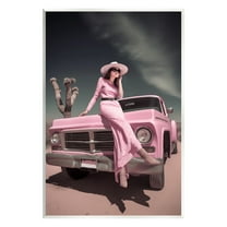 Stupell Industries Glam Woman in Desert Transportation Photography Unframed Art Print Wall Art, 10 x 15