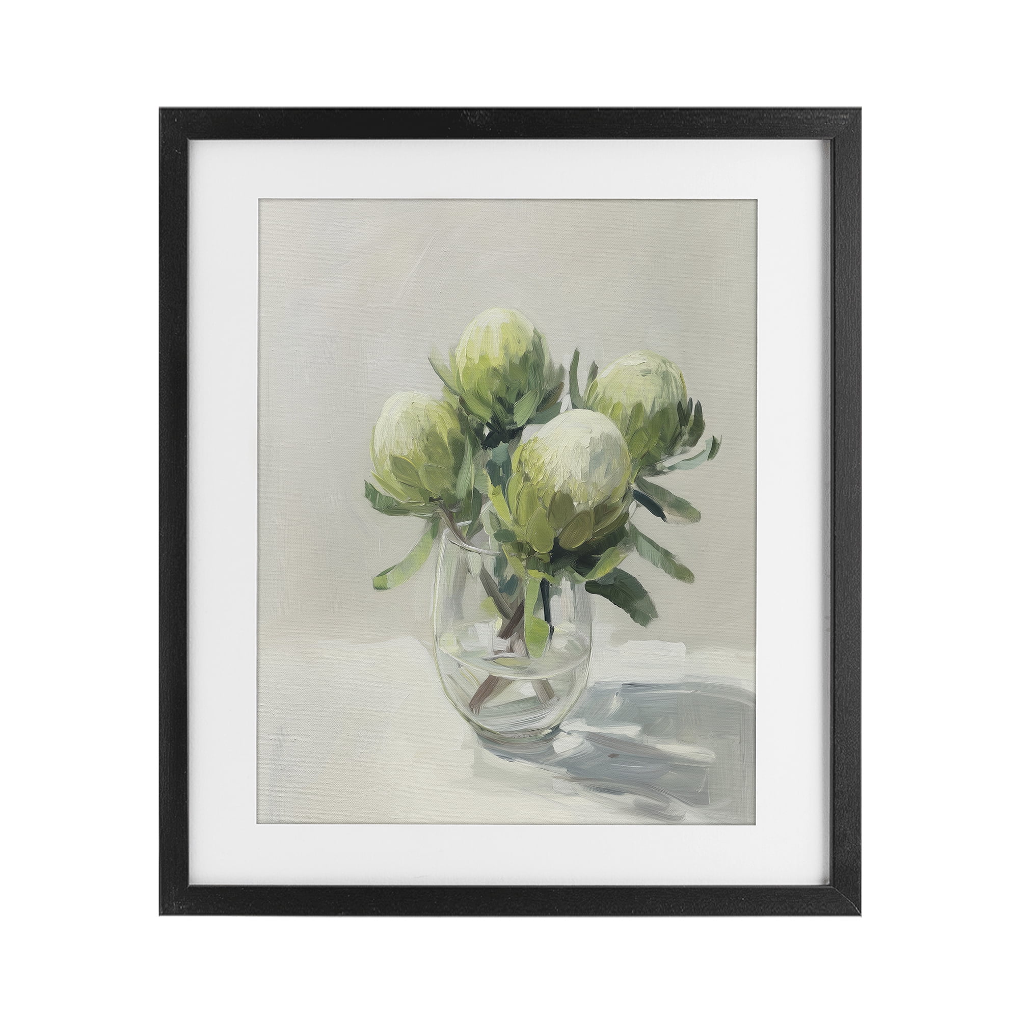Stupell Industries Glass & Bloom Still Life Black Framed Print Under Glass, design by Svetlana Aleynikova