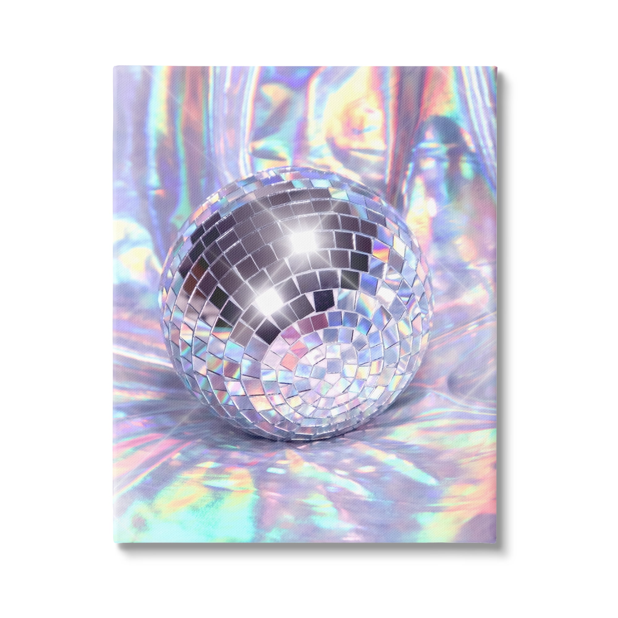 Stupell Industries Gleaming Disco Ball Beauty & Fashion Painting Gallery Wrapped Canvas Print Wall Art, 16 x 20