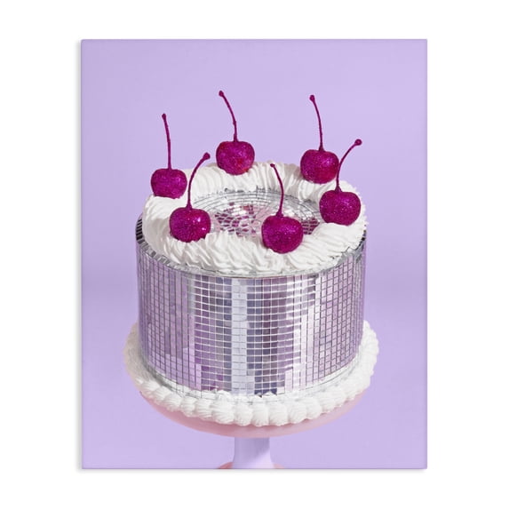 Stupell Industries Art Deco Gleaming Disco Cake Canvas Art, 16 x 20, by LISH Creative