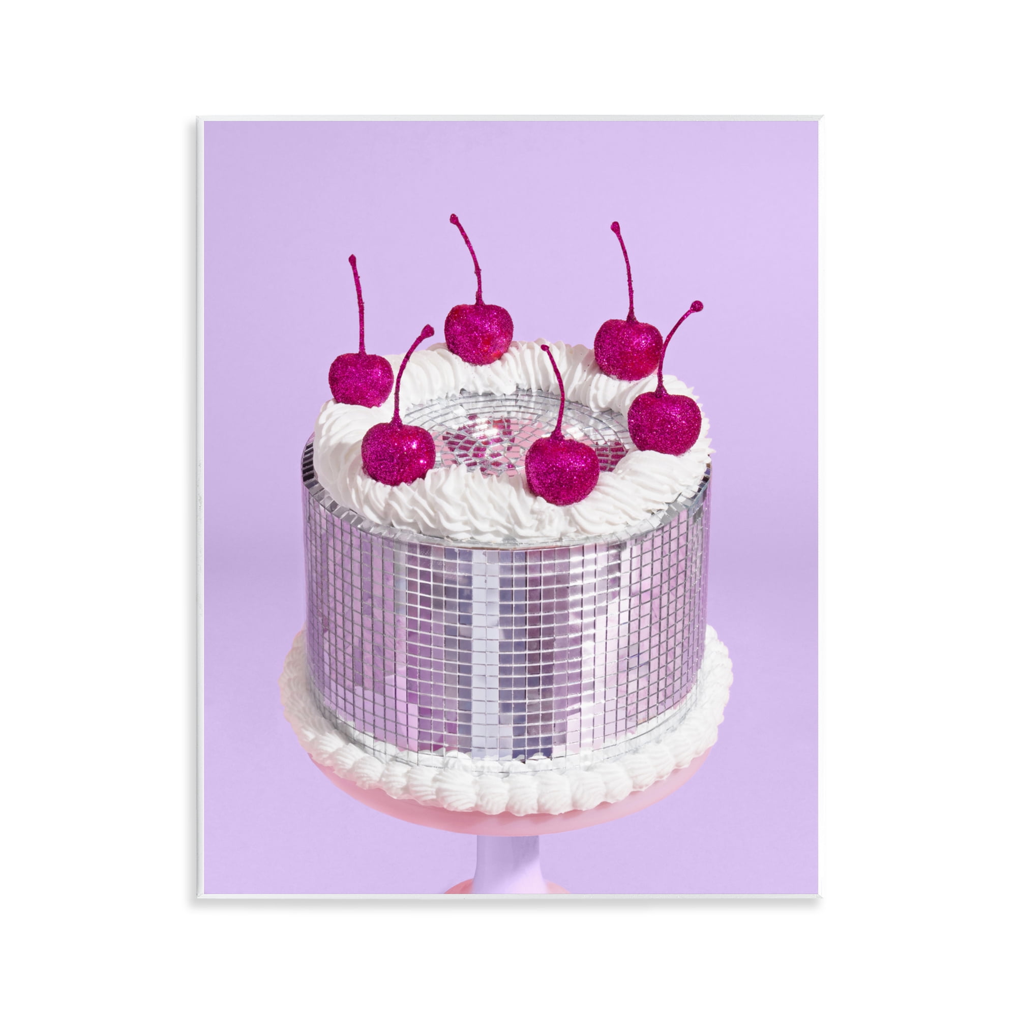 Stupell Industries Gleaming Disco Cake Wall Plaque Art, design by LISH Creative