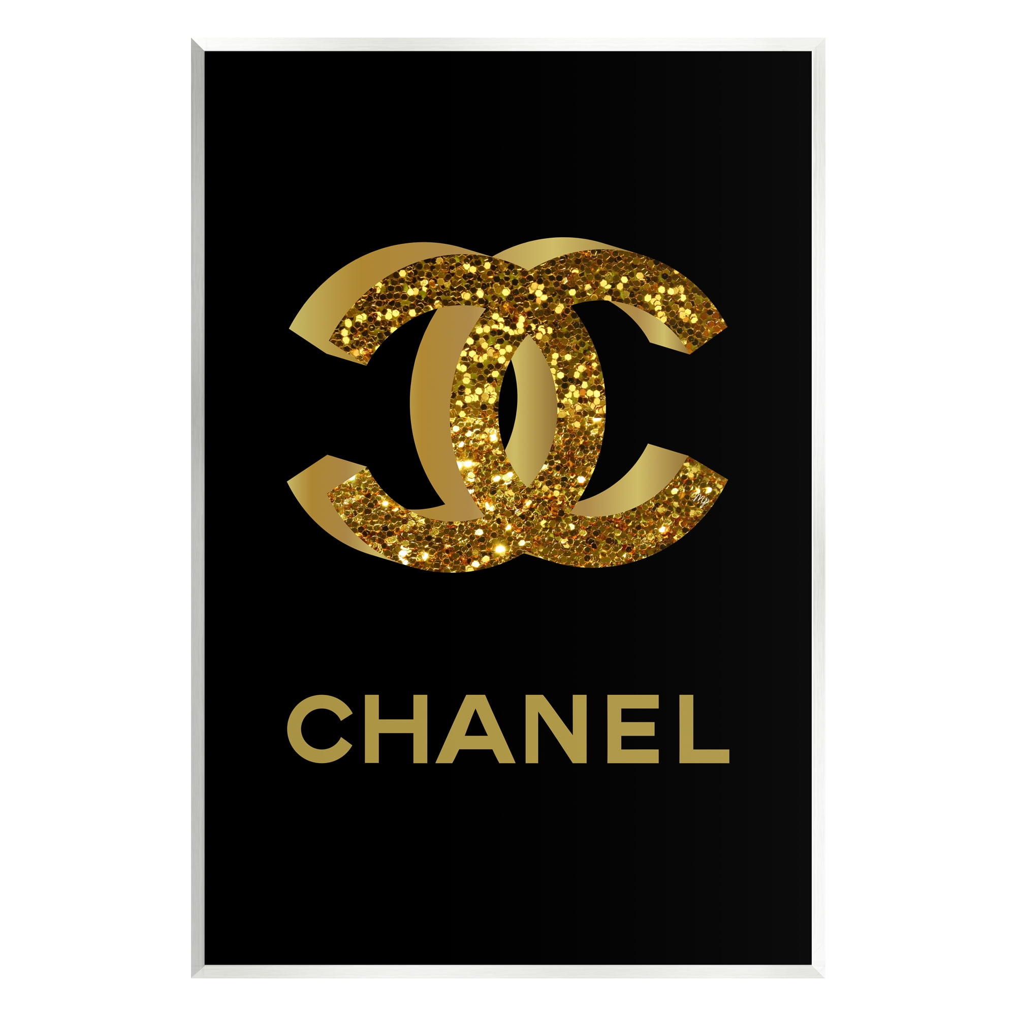 Stupell Industries Gleaming Fashion Brand Logo Typography Painting Unframed Art Print Wall Art, 10 x 15