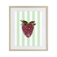 thumbnail image 1 of Stupell Industries Contemporary Glimmer Cherry on Green Stripes Birch Framed Print Under Glass, 13 x 16, by LISH Creative, 1 of 8
