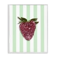 thumbnail image 1 of Stupell Industries Contemporary Glimmer Cherry on Green Stripes White Framed Giclee Art, 11 x 14, by LISH Creative, 1 of 8