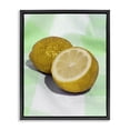 thumbnail image 1 of Stupell Industries Contemporary Glimmer Lemon on Green Black Floating Frame Canvas Art, 17 x 21, by LISH Creative, 1 of 8