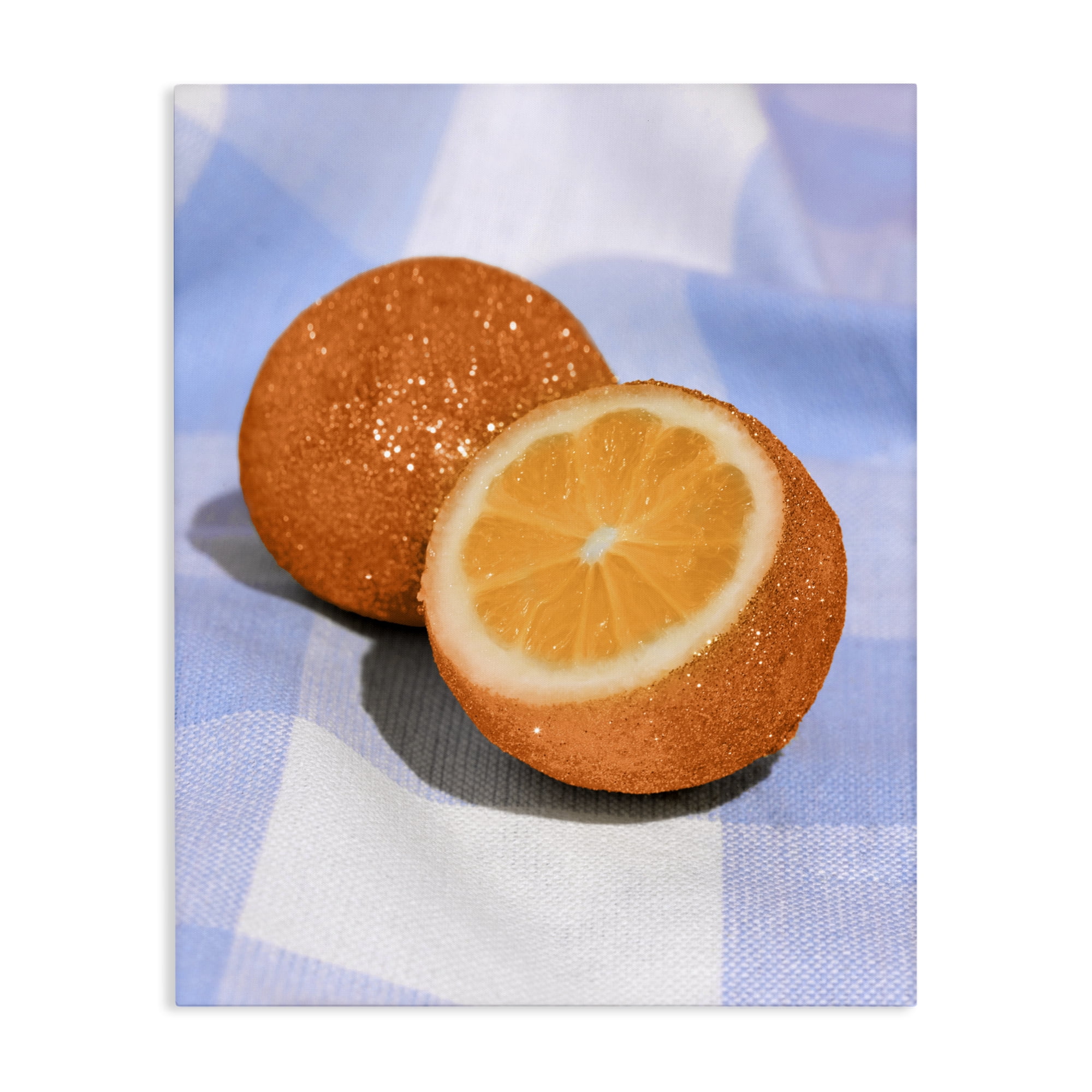 Stupell Industries Glimmer Orange on Blue Canvas Wall Art, design by LISH Creative