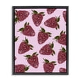 thumbnail image 1 of Stupell Industries Art Deco Glimmer Strawberry Pattern Black Floating Frame Canvas Art, 17 x 21, by LISH Creative, 1 of 8