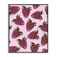 thumbnail image 1 of Stupell Industries Art Deco Glimmer Strawberry Pattern Black Framed Giclee Art, 11 x 14, by LISH Creative, 1 of 8