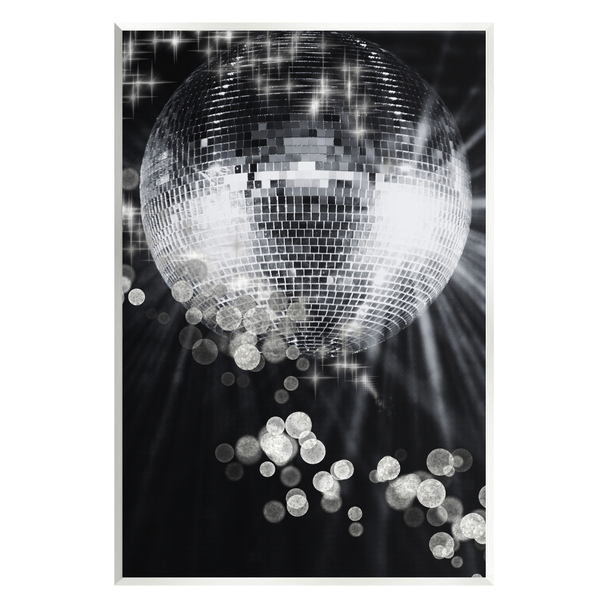 Stupell Industries Glimmering Disco Ball Literature & Flim Photography Unframed Art Print Wall Art, 10 x 15