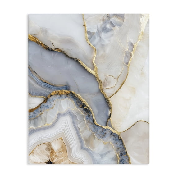 Stupell Industries Art Deco Glimmering Layers of Agate Canvas Art, 30 x 40, by Svetlana Aleynikova