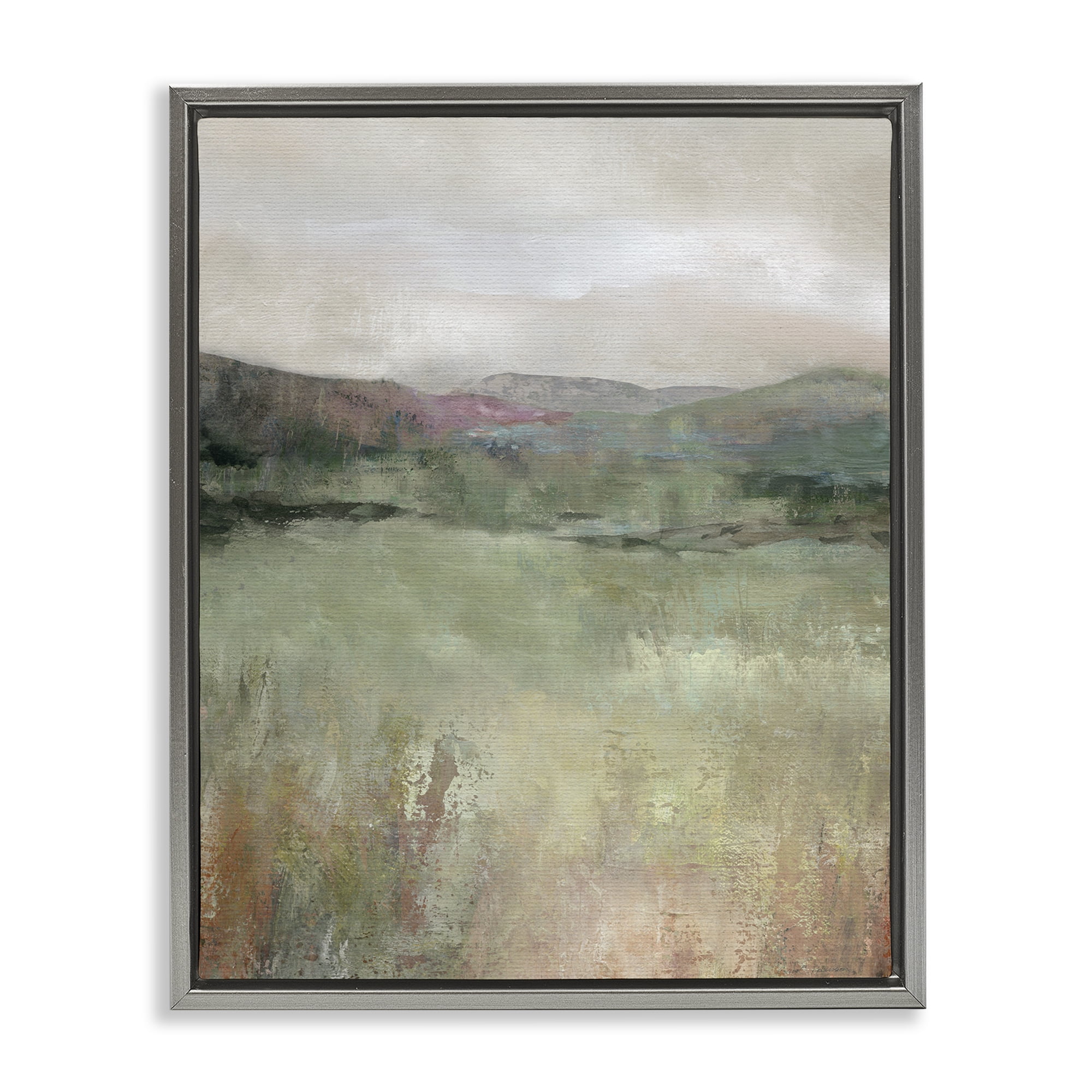 Stupell Industries Glimpse Of Spring Gray Framed Floater Canvas Wall Art, design by Carol Robinson