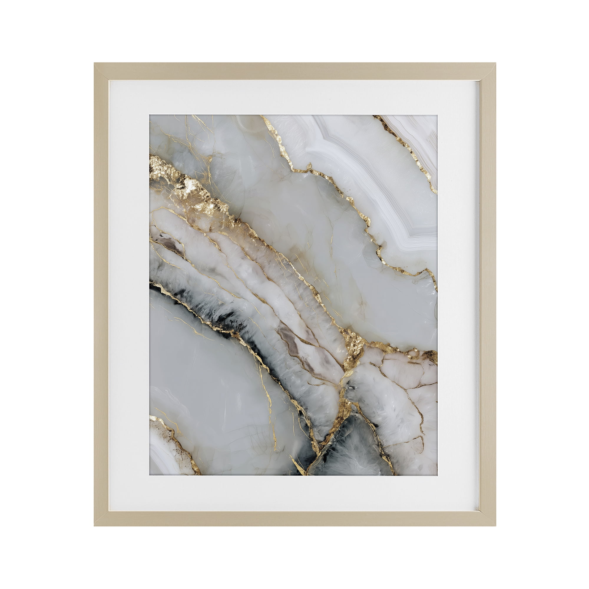 Stupell Industries Glinting Abyss Geode Birch Framed Print Under Glass, design by Svetlana Aleynikova