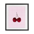 thumbnail image 1 of Stupell Industries Glam Glitter Cherry on Pink Gingham Black Framed Print Under Glass, 13 x 16, by LISH Creative, 1 of 8
