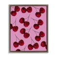 thumbnail image 1 of Stupell Industries Glam Glitter Glam Cherries Pattern Brown Floating Frame Canvas Art, 17 x 21, by LISH Creative, 1 of 8