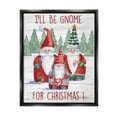 thumbnail image 1 of Stupell Industries Gnome For Christmas Phrase Holiday Painting Black Floater Framed Art Print Wall Art, 17 x 21, 1 of 10
