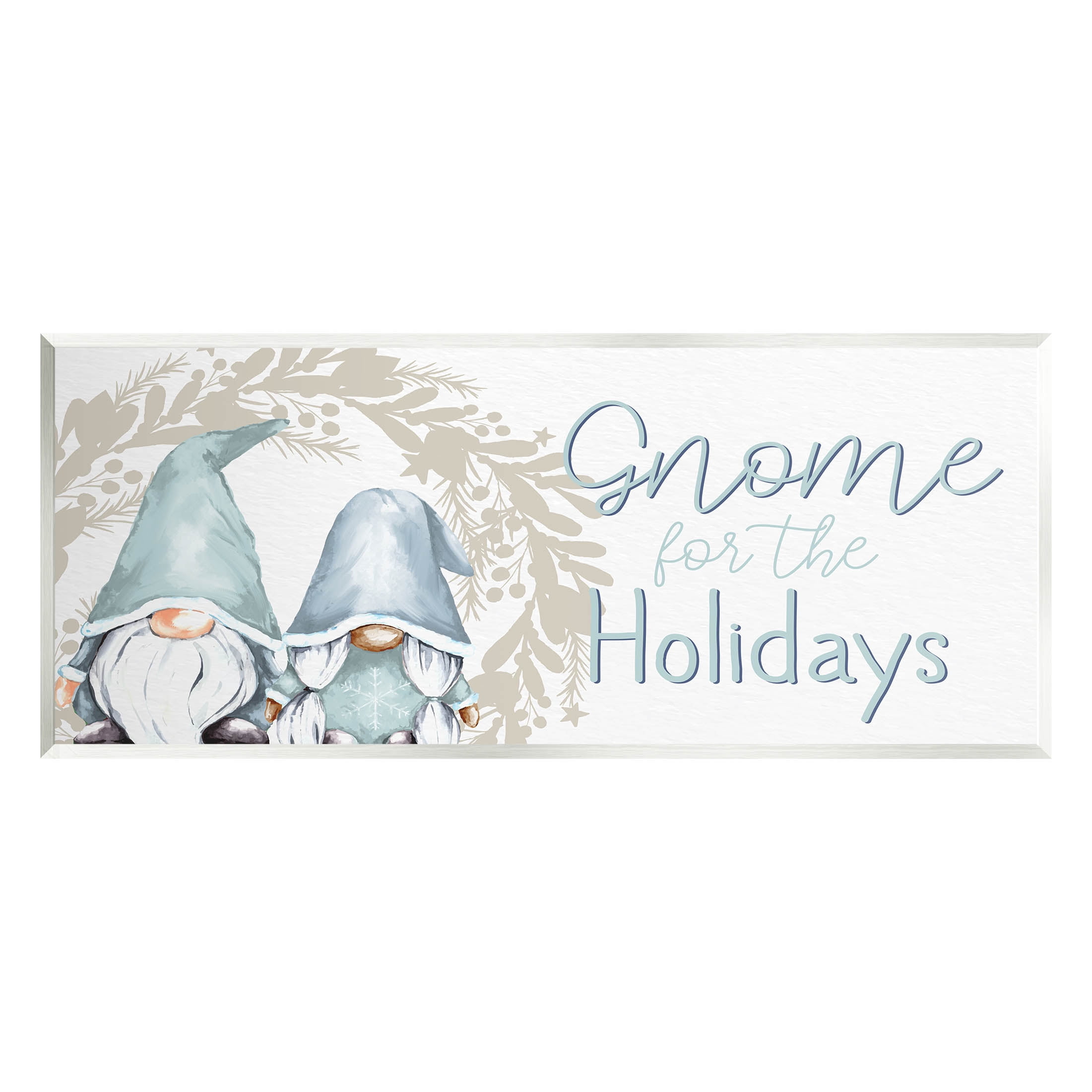 Stupell Industries Gnome For The Holidays Phrase Graphic Art Unframed Art Print Wall Art, Design by Kim Allen