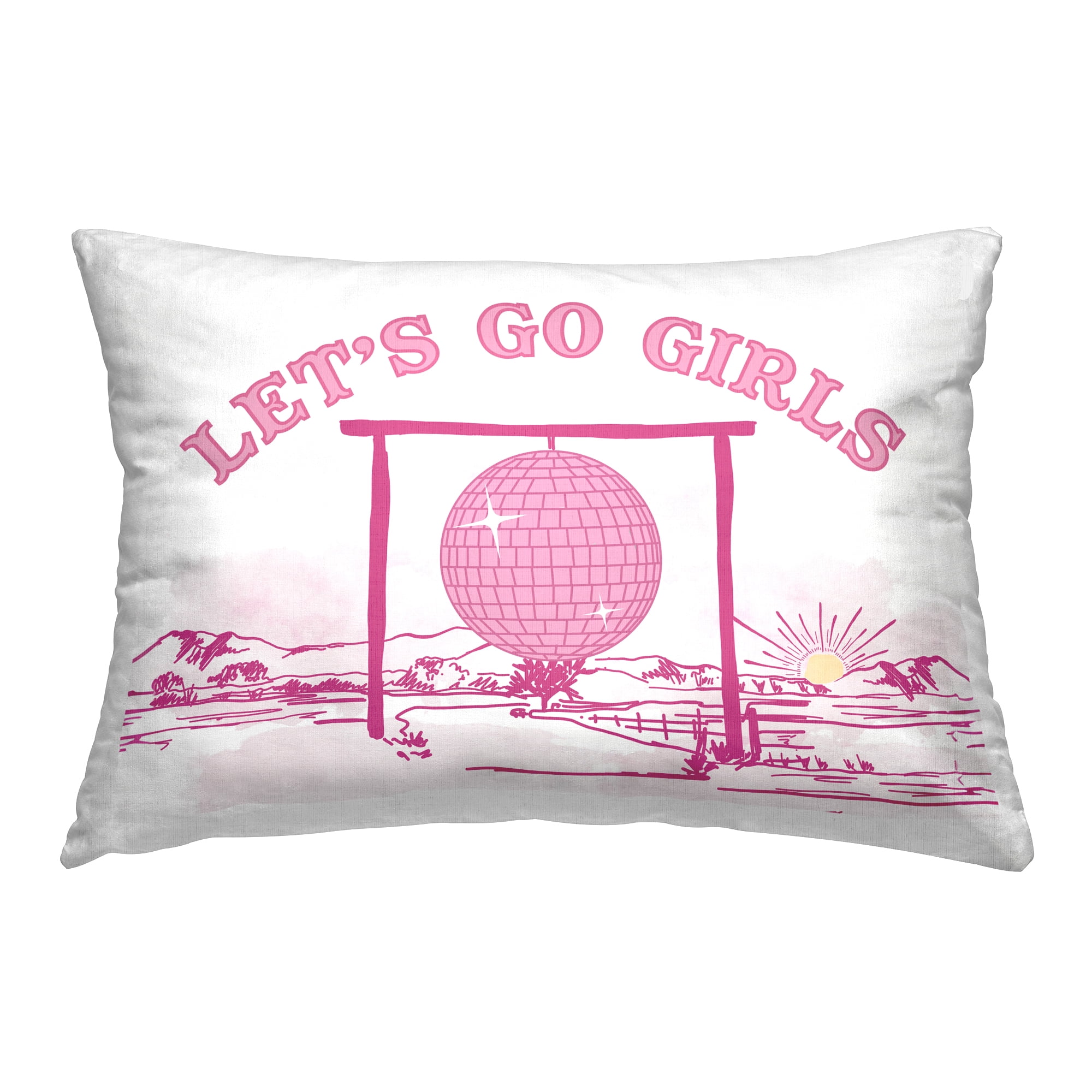 Stupell Industries Go Girls Western Disco Decorative Printed Throw Pillow Design by Daniela Santiago.