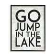 thumbnail image 1 of Stupell Industries Go Jump In The Lake Phrase Minimal Rustic, 11 x 14, Design by Lettered and Lined, 1 of 5
