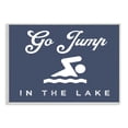 thumbnail image 1 of Stupell Industries Go Jump in Lake Nautical Swimmer Iconography Sign,19 x 13, Design by Daphne Polselli, 1 of 5