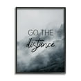 thumbnail image 1 of Stupell Industries Go The Distance Phrase Foggy Cliffside Mountain Black Framed by Daphne Polselli, 1 of 5