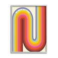 thumbnail image 1 of Stupell Industries Go With The Flow Fluid Rainbow Stripes Pattern Framed Wall Art, 24 x 30, Design by Anna Whitham, 1 of 5