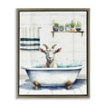 thumbnail image 1 of Stupell Industries Goat Bathtime Suds Bath & Laundry Painting Brown Floater Framed Canvas Art Print Wall Art, 25 x 31, 1 of 10