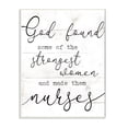 thumbnail image 1 of Stupell Industries God And Strange Nurses Funny Wood Textured Word Design Drawings Unframed Art Print Wall Art, 10x15, by Daphne Polselli, 1 of 6