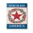 thumbnail image 1 of Stupell Industries God Bless America Wreath Botanical & Floral Painting Gallery Wrapped Canvas Art Print Wall Art, 16 x 20, 1 of 8