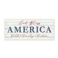 thumbnail image 1 of Stupell Industries God Bless Faith Family Freedom Hanging Sign,17 x 7, Design by Natalie Carpentieri, 1 of 6
