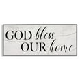 thumbnail image 1 of Stupell Industries God Bless Our Home Phrase Typography Painting Black Framed Art Print Wall Art, 24 x 10, 1 of 9