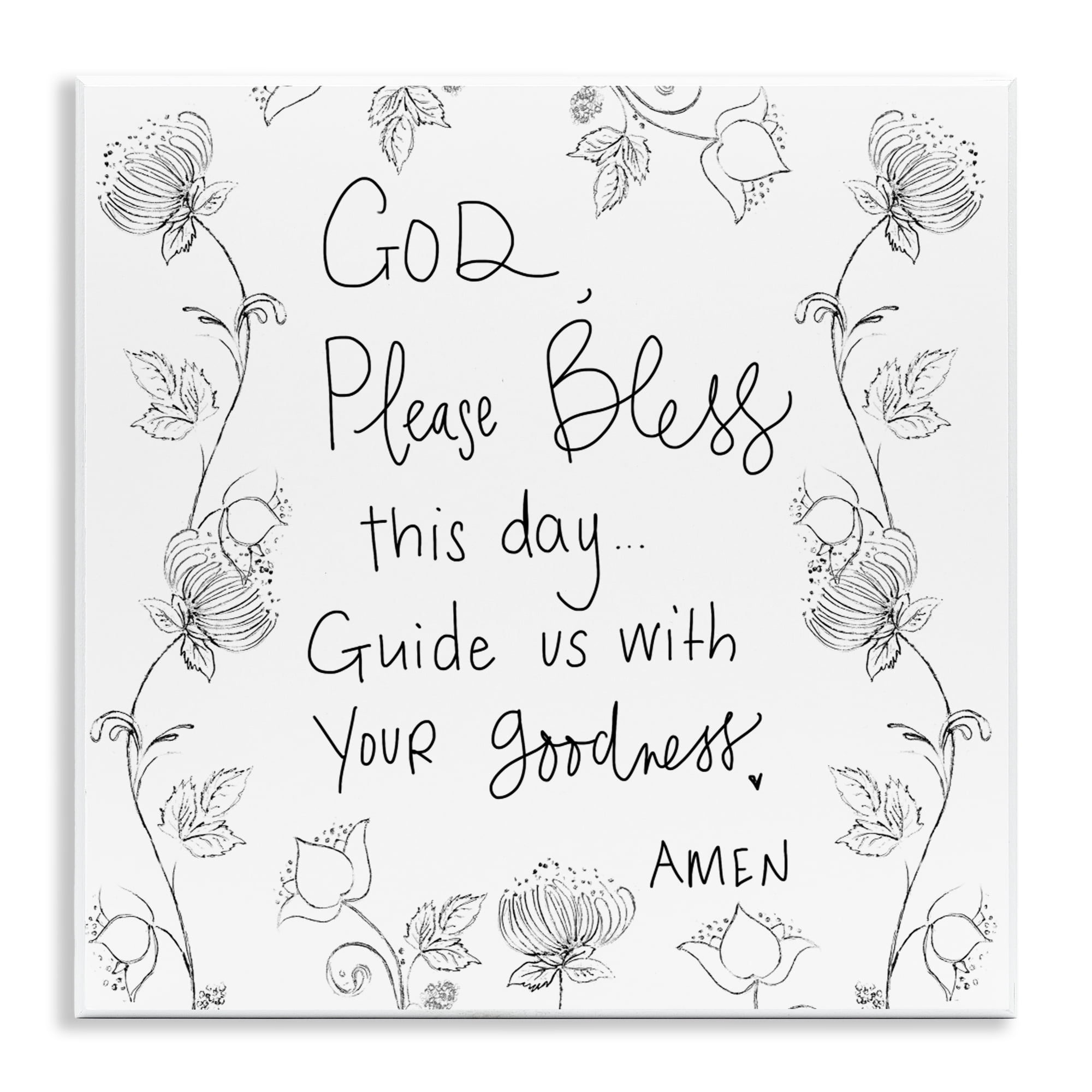 Stupell Industries God Bless This Day Wall Plaque Art, design by Patricia Pinto