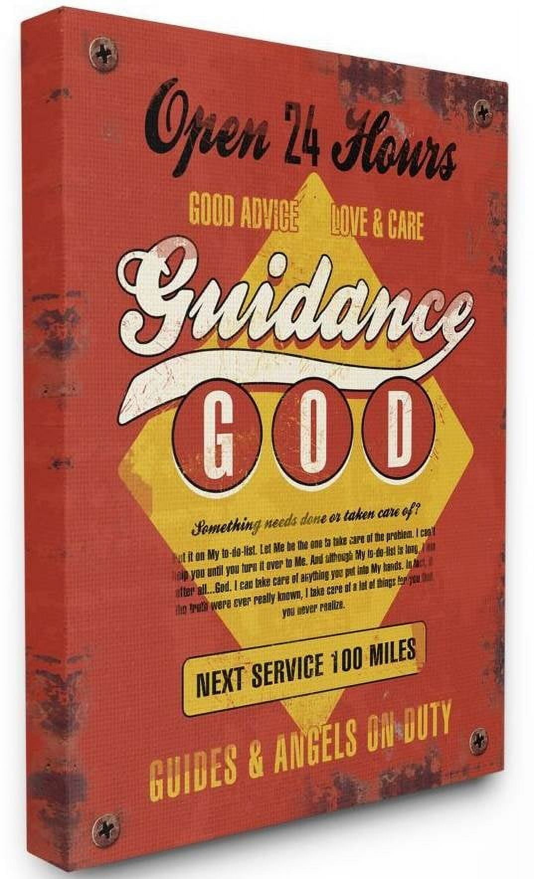Stupell Industries God Guidance Inspirational Vintage Comic Book Design Canvas Wall Art by Ester Kay