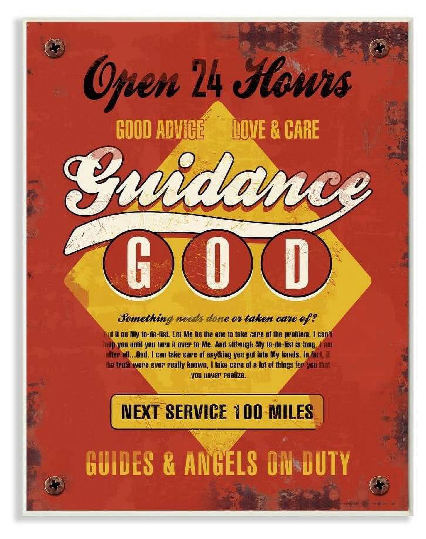 Stupell Industries God Guidance Inspirational Vintage Comic Book Design Wall Plaque by Ester Kay