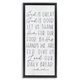thumbnail image 1 of Stupell Industries Traditional God Is Great & Good Black Floating Frame Canvas Art, 11 x 25, by Lux + Me Designs, 1 of 8