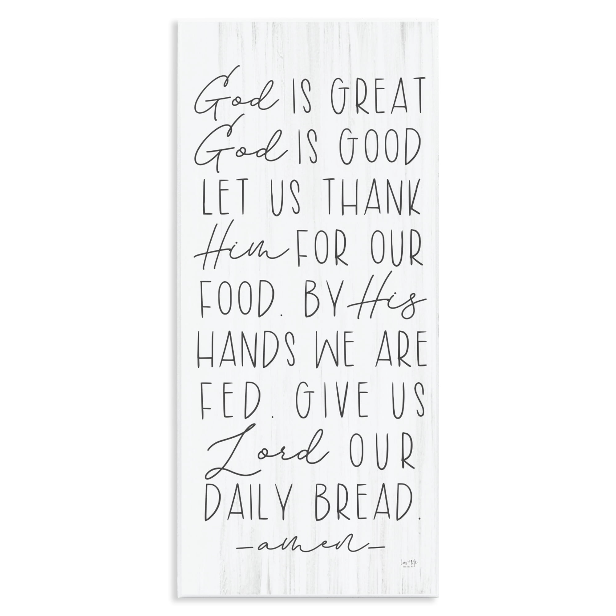 Stupell Industries God Is Great & Good Wall Plaque Art, design by Lux + Me Designs